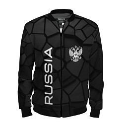 Бомбер мужской Черная броня Россия, цвет: 3D-черный