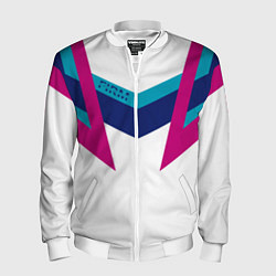 Бомбер мужской FIRM белый спортик, цвет: 3D-белый
