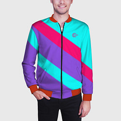 Бомбер мужской Аля восьмидесятые FIRM, цвет: 3D-красный — фото 2