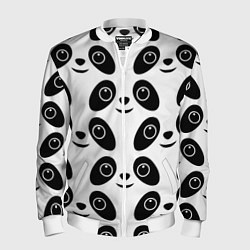 Бомбер мужской Panda bing dun dun, цвет: 3D-белый