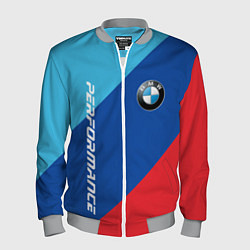 Бомбер мужской Bmw - m colors, цвет: 3D-меланж