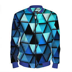 Бомбер мужской Blue triangle, цвет: 3D-синий