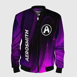 Бомбер мужской Aerosmith violet plasma, цвет: 3D-черный