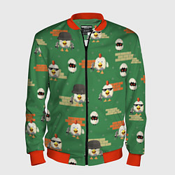 Бомбер мужской Chicken gun battle, цвет: 3D-красный