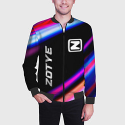 Бомбер мужской Zotye speed lights, цвет: 3D-черный — фото 2