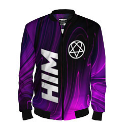 Мужской бомбер HIM violet plasma