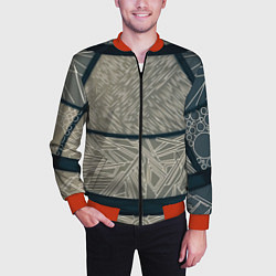 Бомбер мужской Стеклянка, цвет: 3D-красный — фото 2