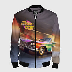 Бомбер мужской My summer car 1961 Plymouth Fury, цвет: 3D-черный