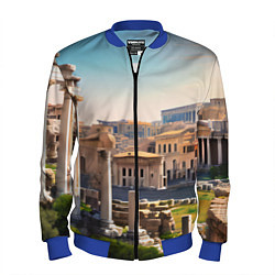 Бомбер мужской Руины Рима, цвет: 3D-синий