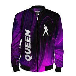 Бомбер мужской Queen violet plasma, цвет: 3D-черный