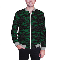 Бомбер мужской Точечный камуфляжный узор Spot camouflage pattern, цвет: 3D-меланж — фото 2
