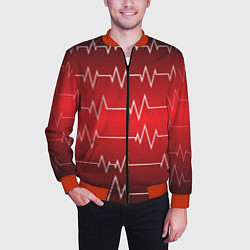 Бомбер мужской Pulse, цвет: 3D-красный — фото 2