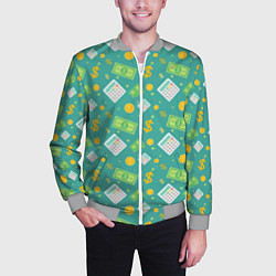 Бомбер мужской Dollar style, цвет: 3D-меланж — фото 2