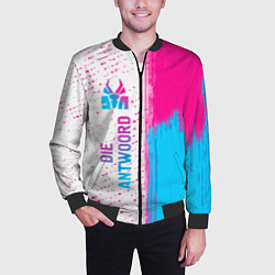 Бомбер мужской Die Antwoord neon gradient style: по-вертикали, цвет: 3D-черный — фото 2