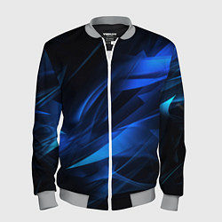 Бомбер мужской Black blue texture, цвет: 3D-меланж