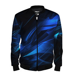 Мужской бомбер Black blue texture