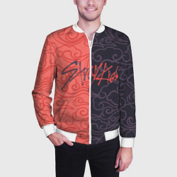 Бомбер мужской Strey Kids x Anime, цвет: 3D-белый — фото 2