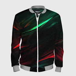 Бомбер мужской Dark red and green, цвет: 3D-меланж