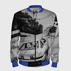 Бомбер мужской Тойота ae 86 - Инициал ди, цвет: 3D-синий