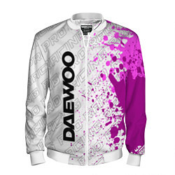 Бомбер мужской Daewoo pro racing: по-вертикали, цвет: 3D-белый