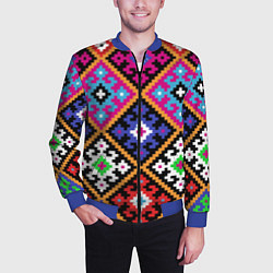 Бомбер мужской Колорит, цвет: 3D-синий — фото 2