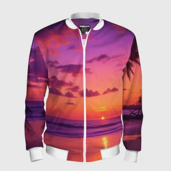 Мужской бомбер Пляж vice city