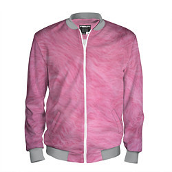 Бомбер мужской Розовая шерсть, цвет: 3D-меланж