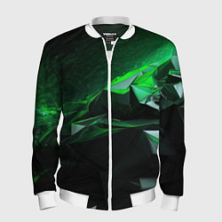 Мужской бомбер Green abstract geometry