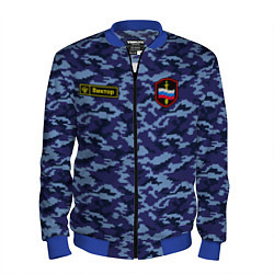 Бомбер мужской Камуфляж синий - Виктор, цвет: 3D-синий