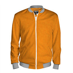 Бомбер мужской Жёлто-оранжевый текстура однотонный, цвет: 3D-меланж