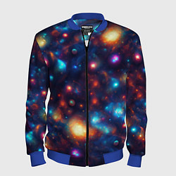 Бомбер мужской Бесконечность звезд, цвет: 3D-синий