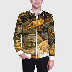 Бомбер мужской Золото цифровой эры, цвет: 3D-белый — фото 2