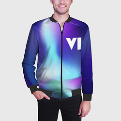 Бомбер мужской GTA 6 northern cold, цвет: 3D-черный — фото 2