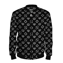 Бомбер мужской Sessanta Nove pattern, цвет: 3D-черный