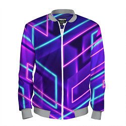 Мужской бомбер Neon Geometric