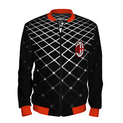 Бомбер мужской Милан футбольный клуб, цвет: 3D-красный