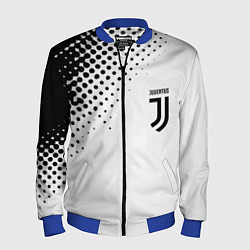 Бомбер мужской Juventus sport black geometry, цвет: 3D-синий