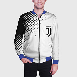 Бомбер мужской Juventus sport black geometry, цвет: 3D-синий — фото 2