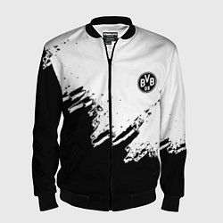 Бомбер мужской Borussia sport краски, цвет: 3D-черный