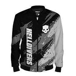 Бомбер мужской Helldivers 2: Skull Logo, цвет: 3D-черный