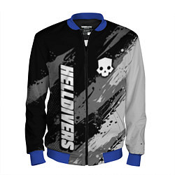 Бомбер мужской Helldivers 2: Skull Logo, цвет: 3D-синий