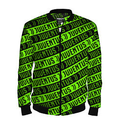 Бомбер мужской Juventus green pattern sport, цвет: 3D-черный