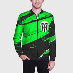 Бомбер мужской Valencia sport green, цвет: 3D-черный — фото 2
