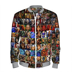 Бомбер мужской Портреты всех героев, цвет: 3D-меланж