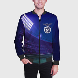 Бомбер мужской Benfica ночное поле, цвет: 3D-черный — фото 2