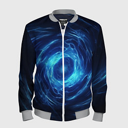 Мужской бомбер Взрыв синий геометрической абстракции