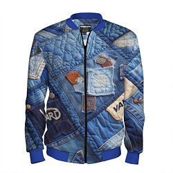 Мужской бомбер Vanguard jeans patchwork - ai art