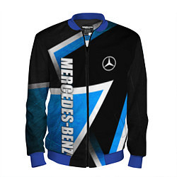 Бомбер мужской Mercedes - blue metal, цвет: 3D-синий