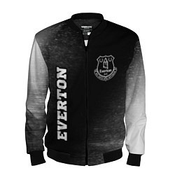 Бомбер мужской Everton sport на темном фоне вертикально, цвет: 3D-черный