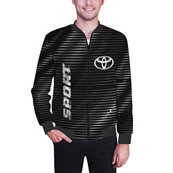 Бомбер мужской Toyota sport metal, цвет: 3D-черный — фото 2
